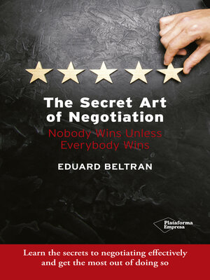 cover image of The secret art of negotiation